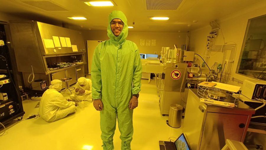 Working in the TIFR Colaba cleanroom during the winter project