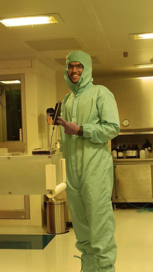 In the TIFR Colaba nanoelectronics cleanroom